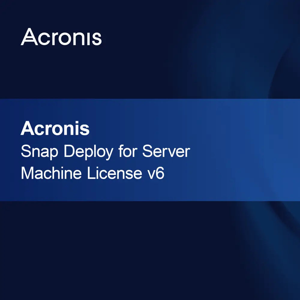 Licencia de máquina para servidor Acronis Snap Deploy v6